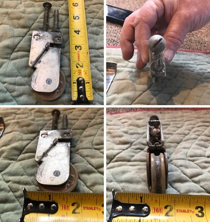 User submitted photos of a door roller.