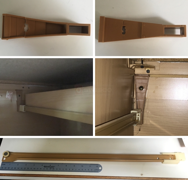 User submitted photos of drawer hardware.