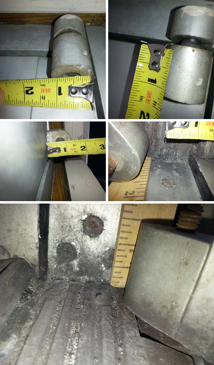 User submitted photos of commercial door hardware.