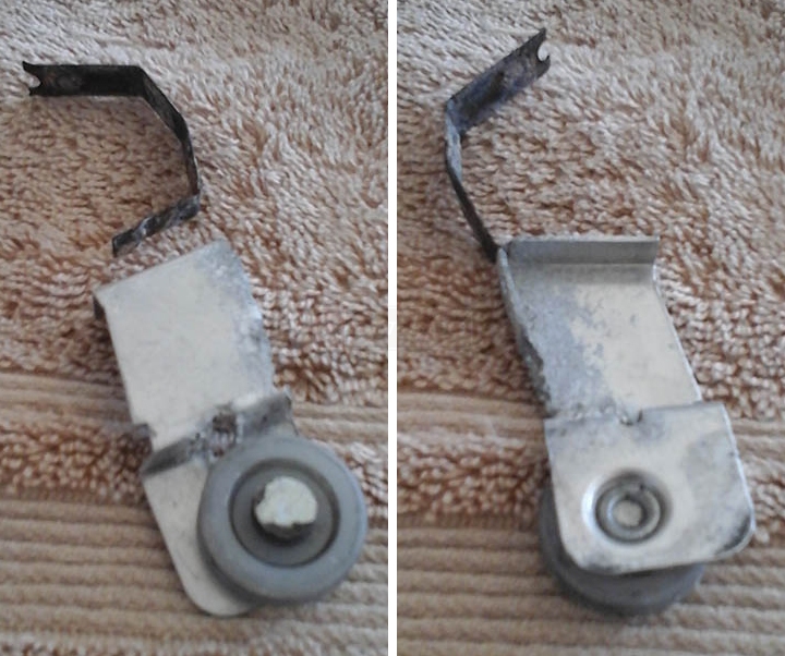 User submitted photos of a screen door roller.