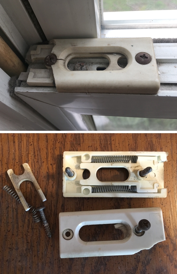 User submitted photos of a tilt latch.