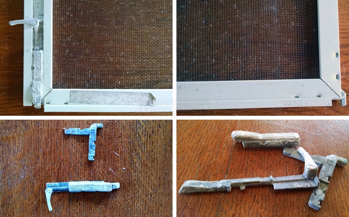 User submitted photos of window hardware.