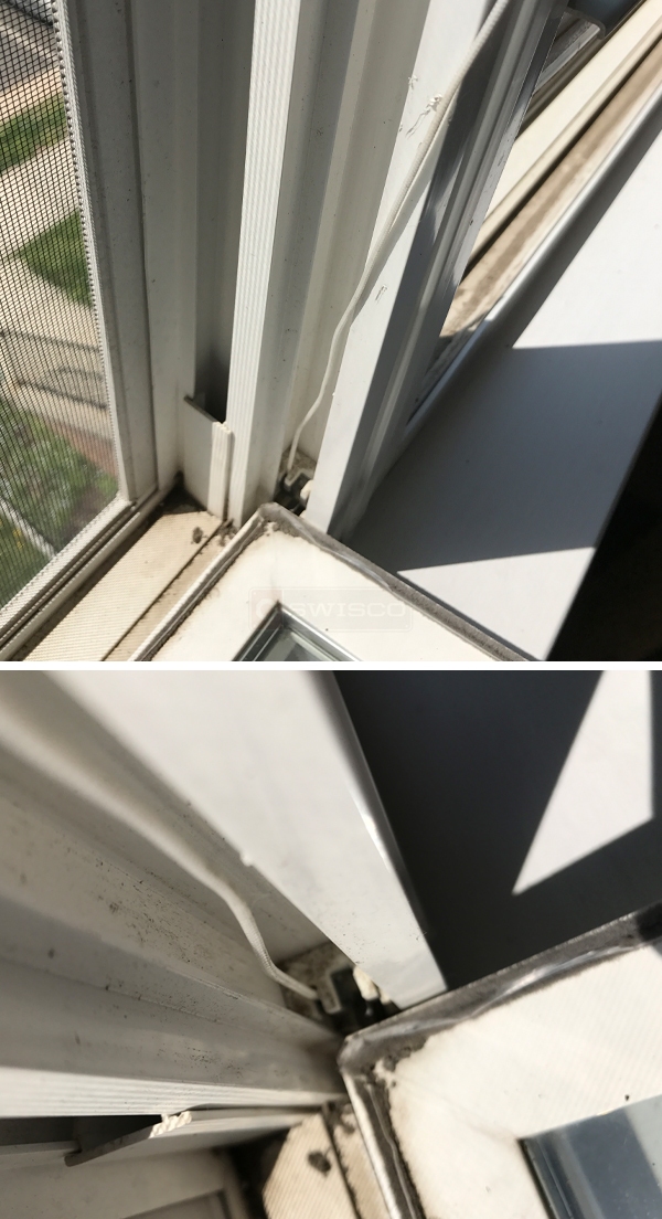 User submitted photos of window hardware.