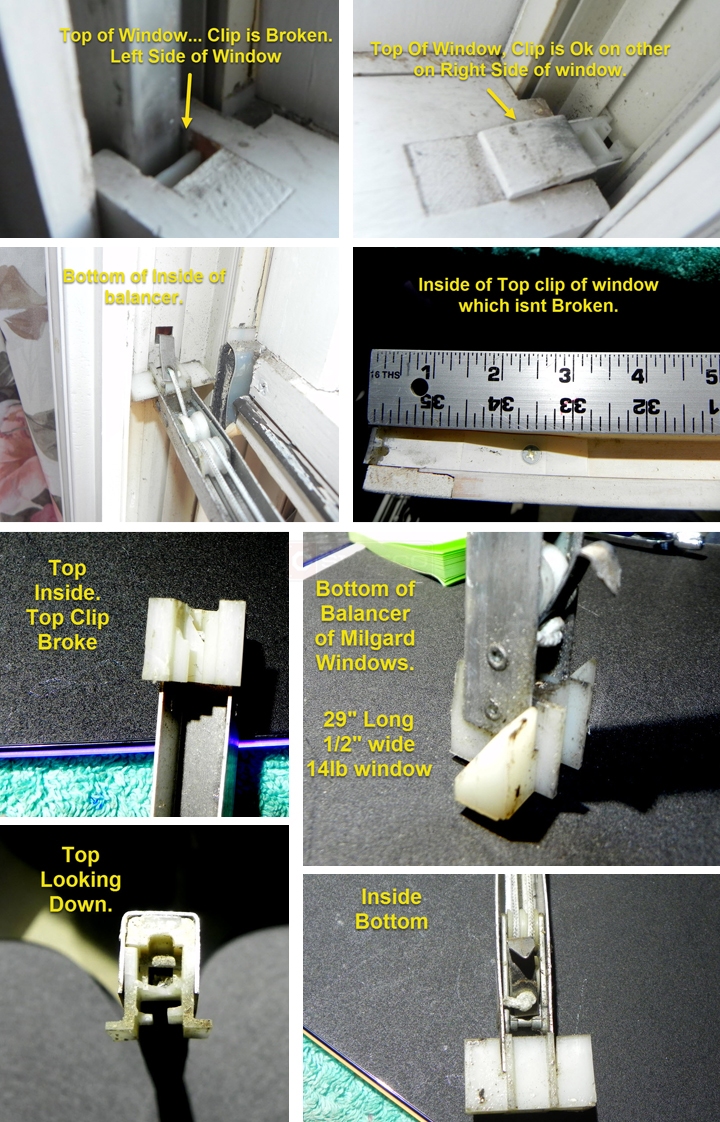 User submitted photos of window hardware.