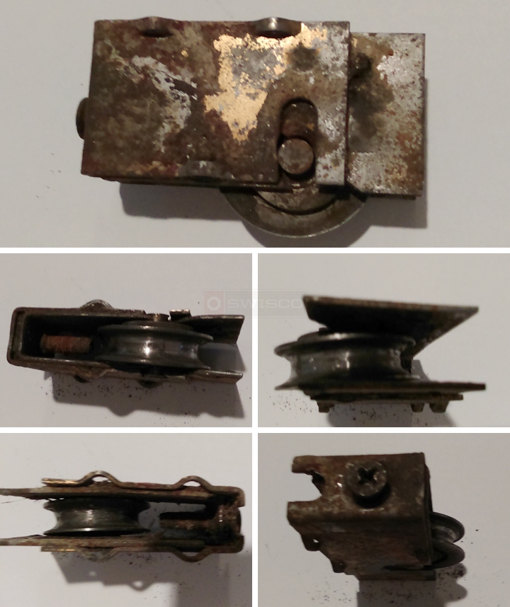 User submitted photos of a patio door roller.