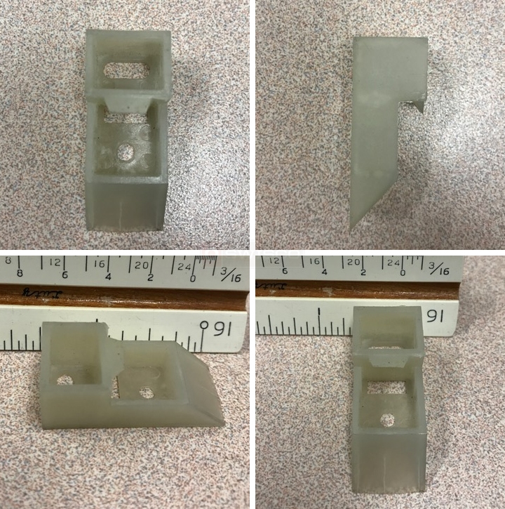 User submitted photos of a top sash guide.