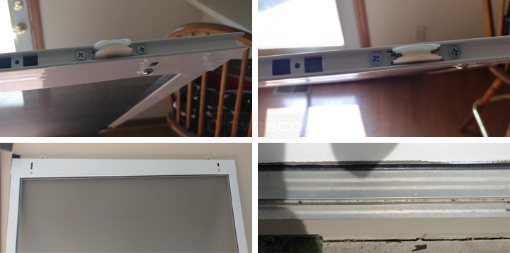 User submitted photos of patio door hardware.