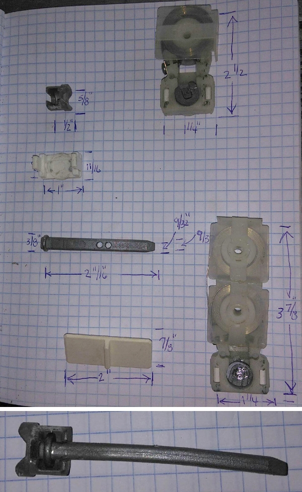 User submitted photos of window hardware.