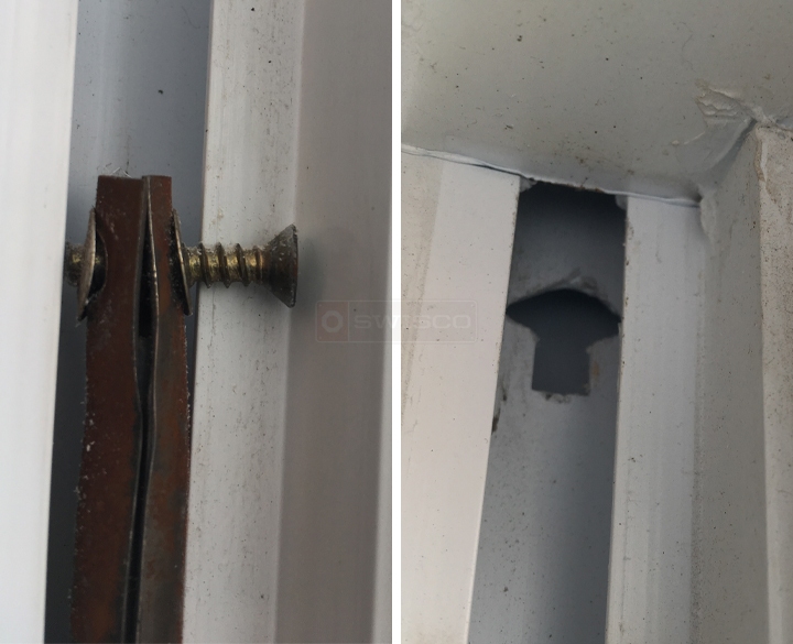 User submitted photos of window hardware.