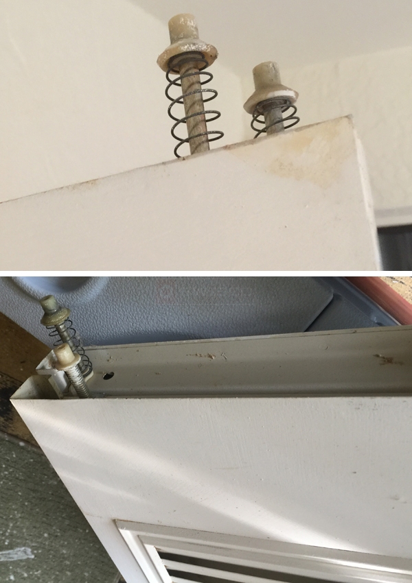 User submitted photos of bi-fold door hardware.