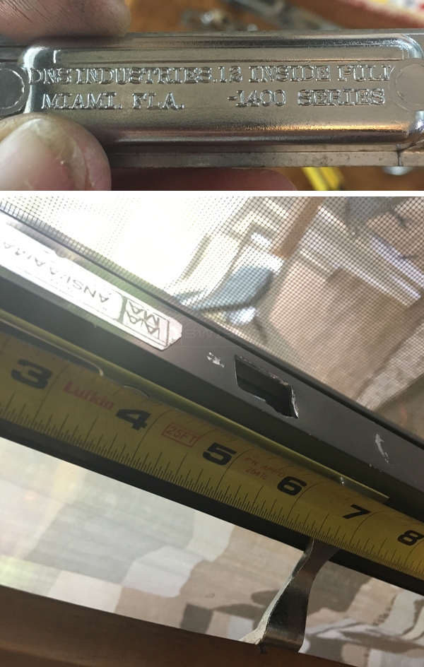 User submitted photos of patio door hardware.
