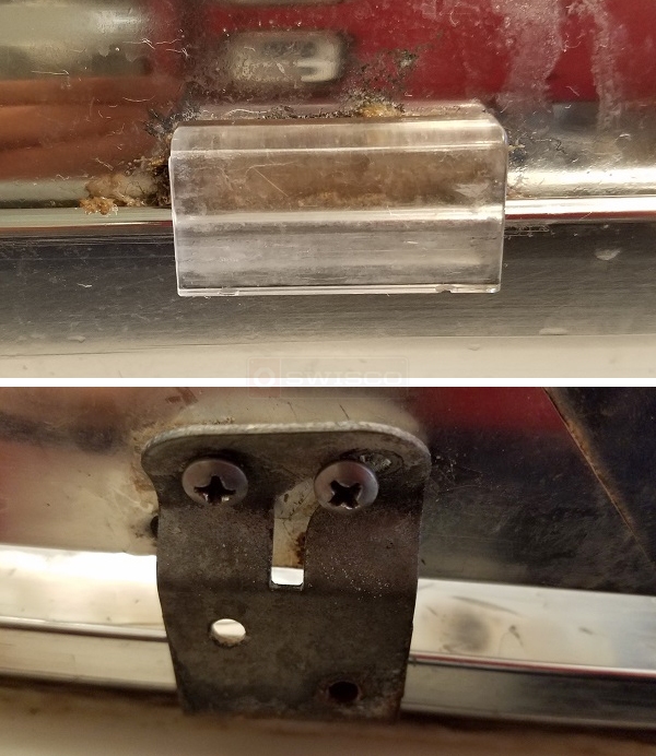 User submitted photos of window hardware.