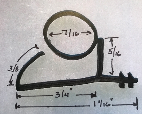 User submitted image of their weatherseal.