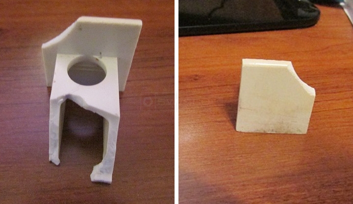 User submitted photos of a top sash guide.