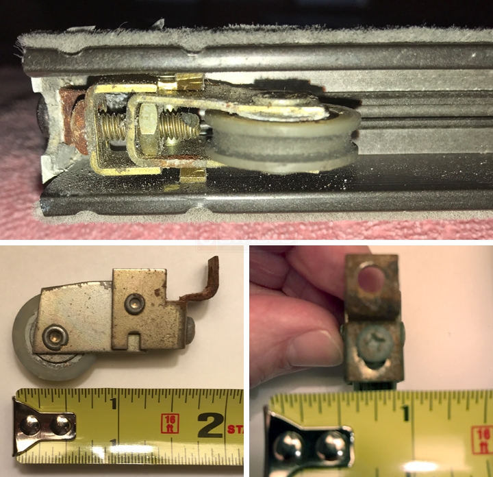 Sliding Patio Roller, Flat 3/8 inch in width