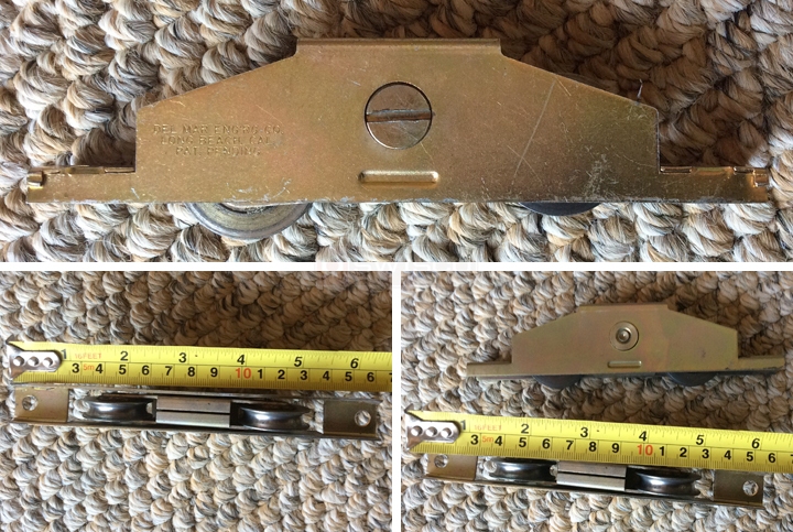 User submitted photos of a patio door roller.