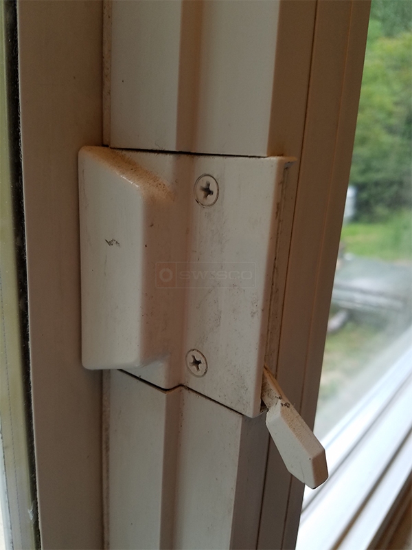 User submitted photos of a window lock.