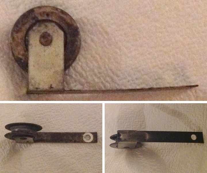 User submitted photos of a screen door roller.