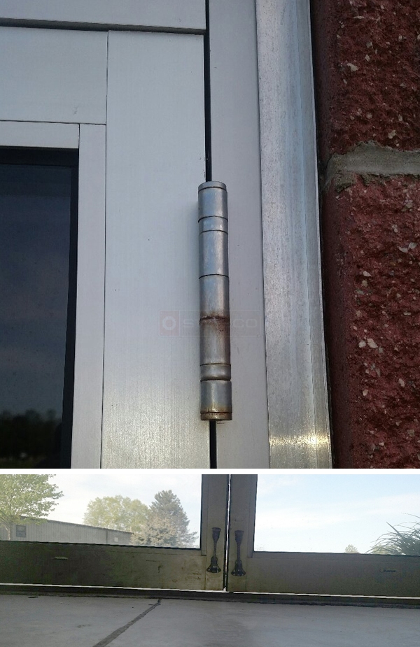 User submitted photos of commercial door wool pile.