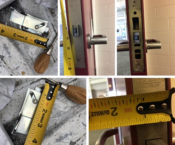 User submitted photos of door hardware.