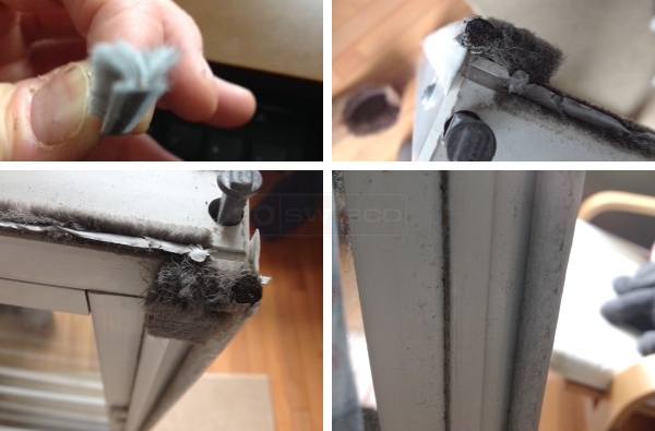 User submitted photos of weatherstripping.