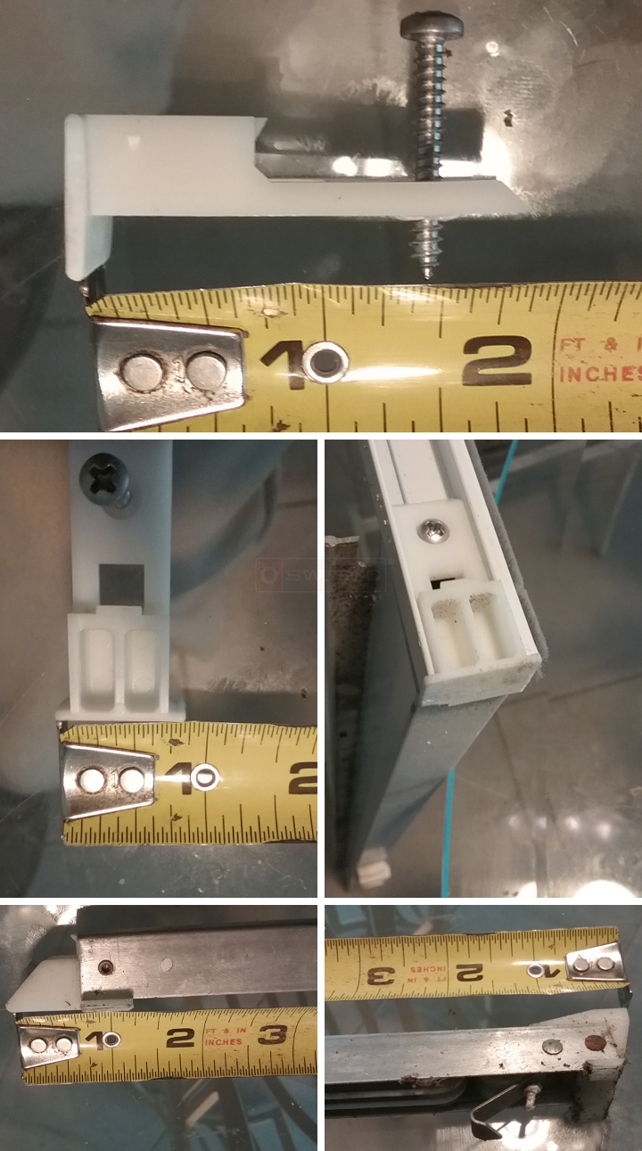 User submitted photos of window hardware.