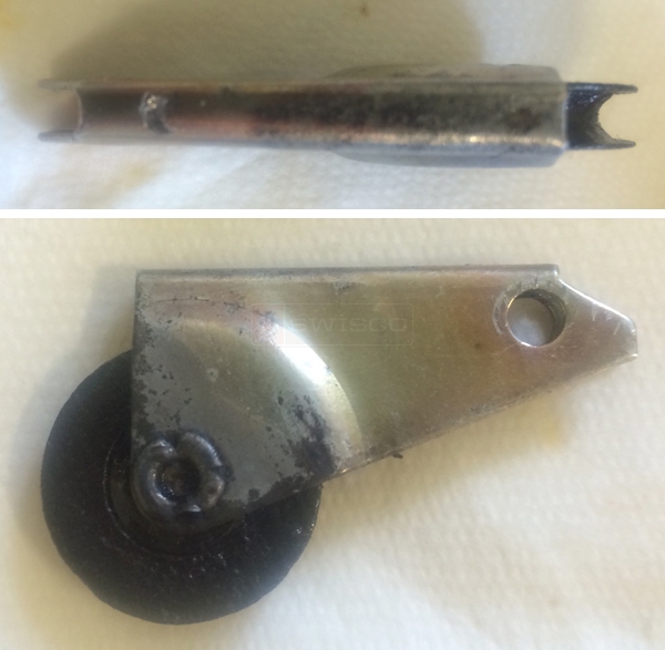 User submitted photos of a screen door roller.