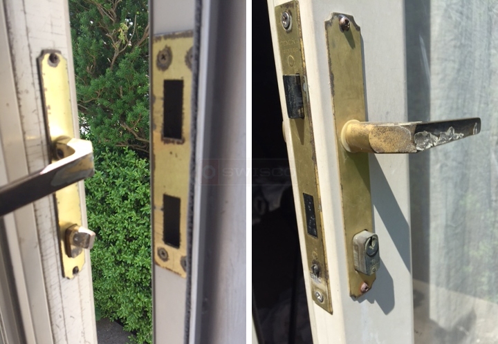 User submitted photos of a door handle set.