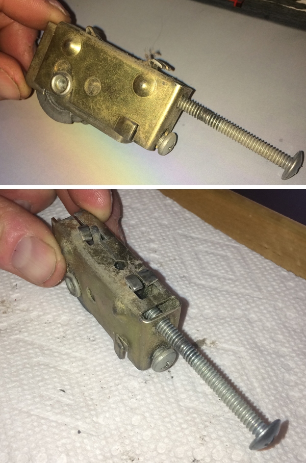 User submitted photos of a patio door roller.
