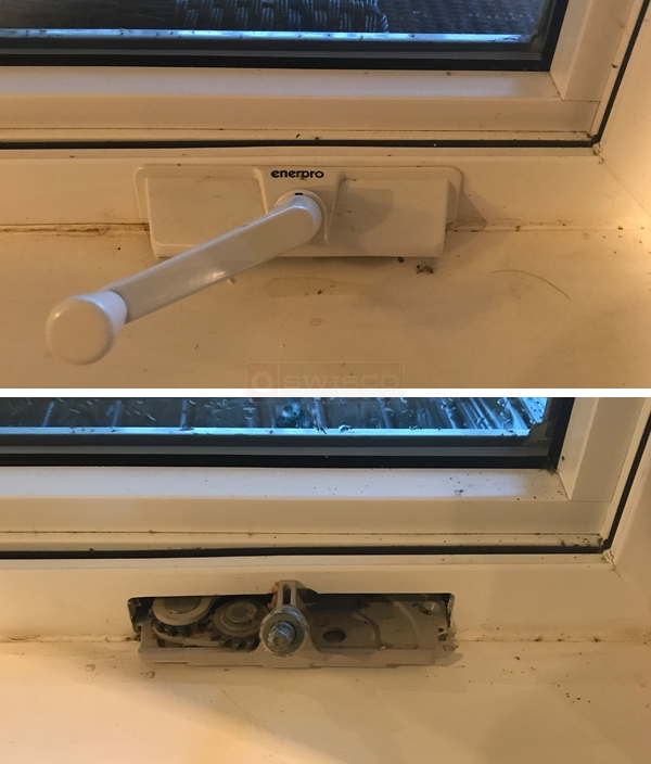 User submitted photos of a window operator.