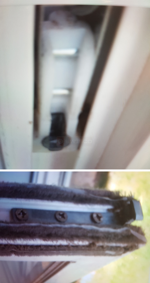 User submitted photos of window hardware.
