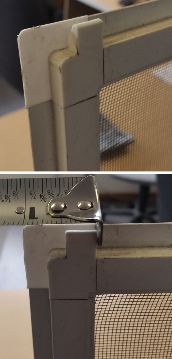 User submitted photos of a screen corner.