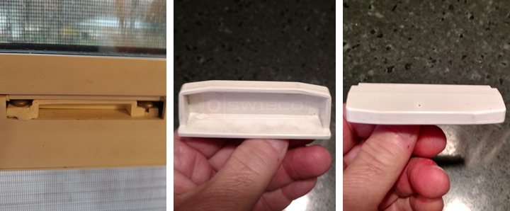 User submitted photos of window hardware.