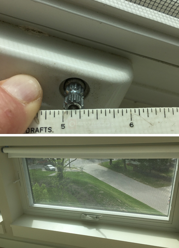 User submitted photos of window hardware.