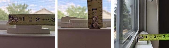 User submitted photos of a window lock.