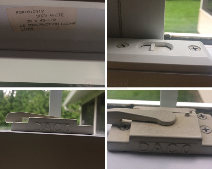 User submitted photos of window hardware.