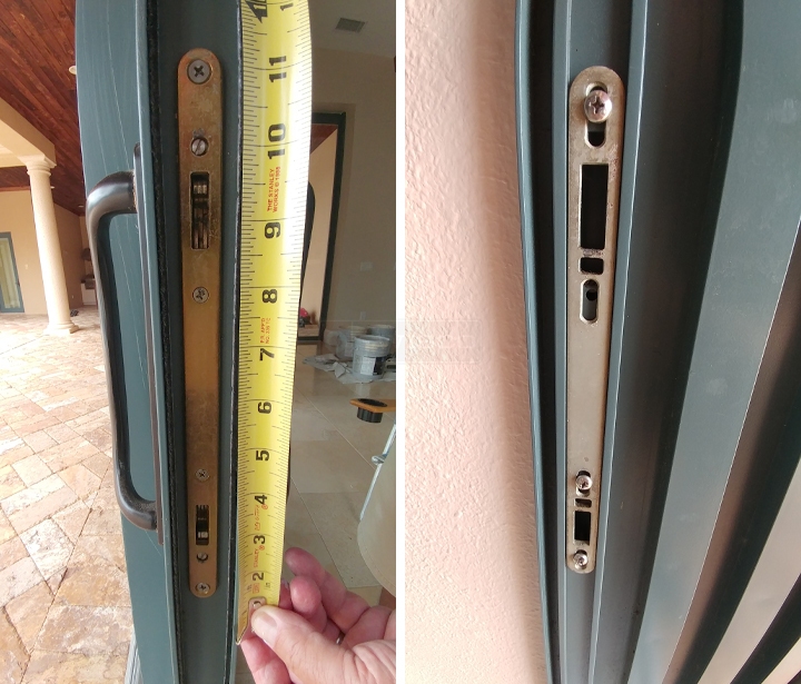 User submitted photos of patio door hardware.