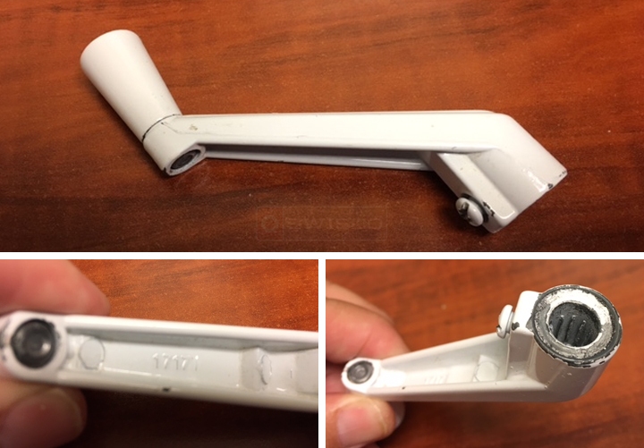 User submitted photos of a window operator handle.