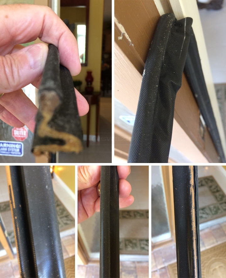 User submitted photos of weatherstripping.