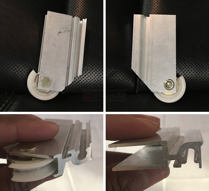 User submitted photos of a patio door roller.