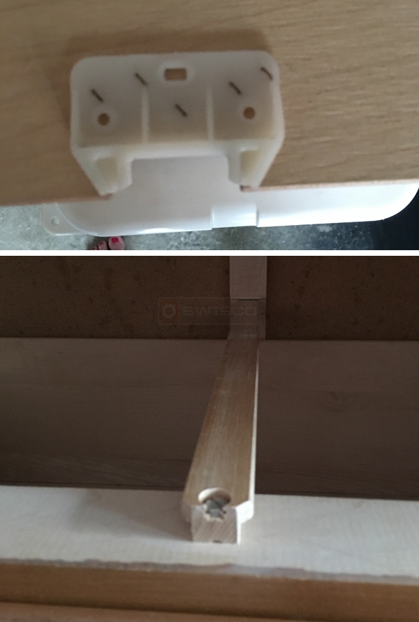 User submitted photos of drawer hardware.