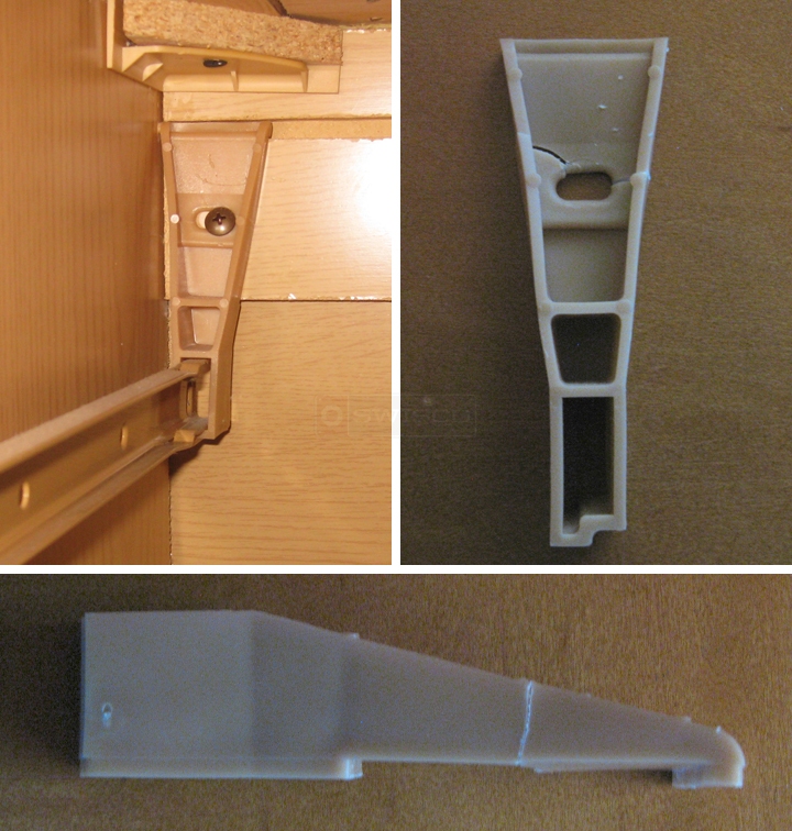 drawer slide bracket for Woodmark circa 1988