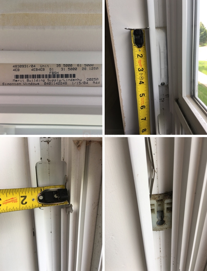 User submitted photos of window hardware.