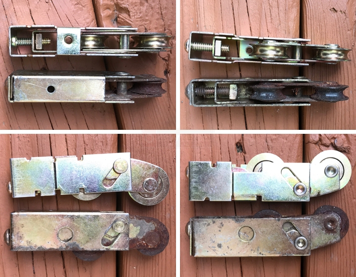 User submitted photos of a patio door roller.