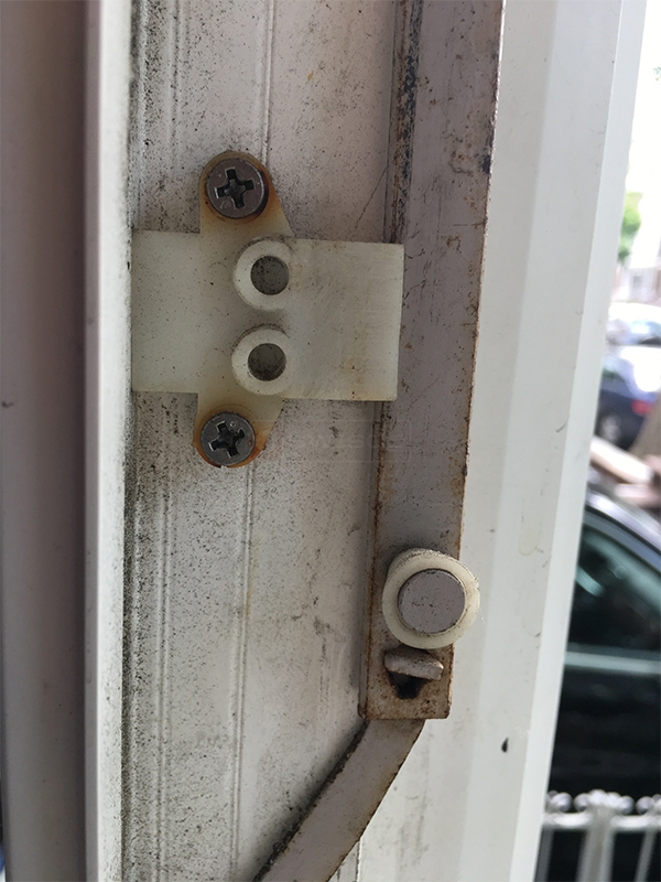 User submitted photos of window hardware.