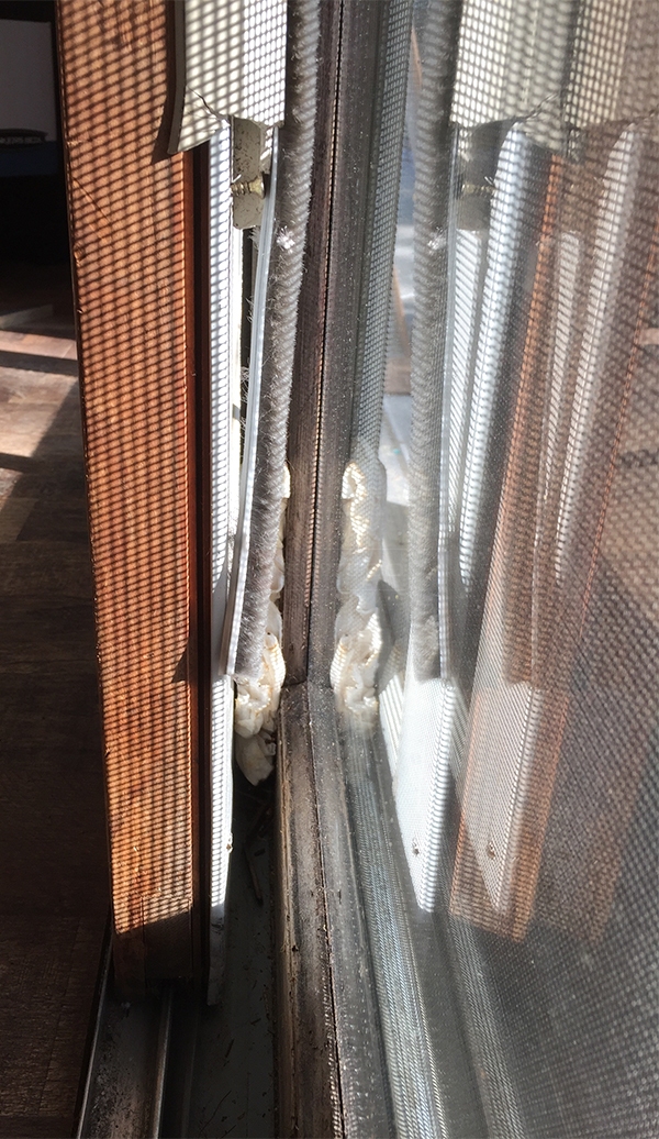 User submitted photos of patio door hardware.