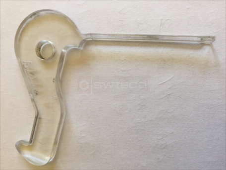 Lock catch for rolscreen retractable screen door