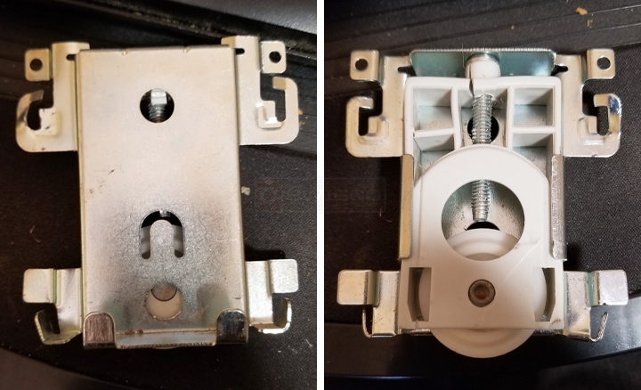 User submitted photos of a closet door roller.