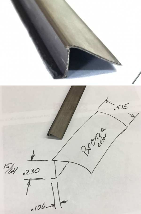 User submitted photos of a glazing bead.