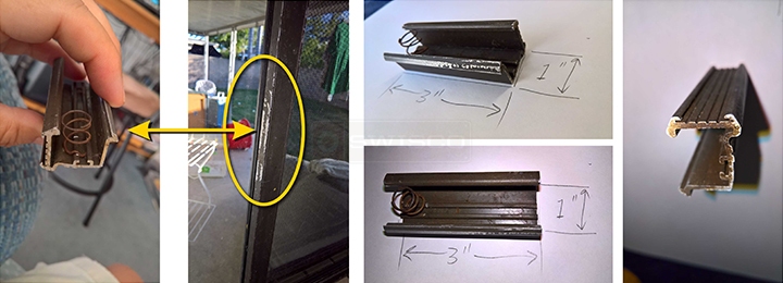 User submitted photos of window hardware.